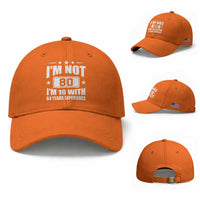 80th Birthday Baseball Cap Funny Saying 80 Year Old Gift