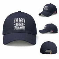 80th Birthday Baseball Cap Funny Saying 80 Year Old Gift