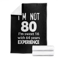 80th Birthday Throw Blanket Funny 80 Year Old Gift