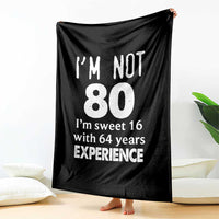80th Birthday Throw Blanket Funny 80 Year Old Gift