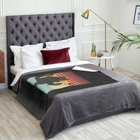 No Kings Black Cat Throw Blanket Funny Kitten Social Justice - Wonder Print Shop