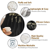 Dirt Nerd Throw Blanket Funny Gardening Lover Gardener
