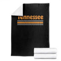 Vintage Tennessee Throw Blanket Retro Classic TN Orange Print Retro Three Stripe