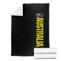 Australia Flag Throw Blanket Patriotic Country Pride Vertical Text Graphic