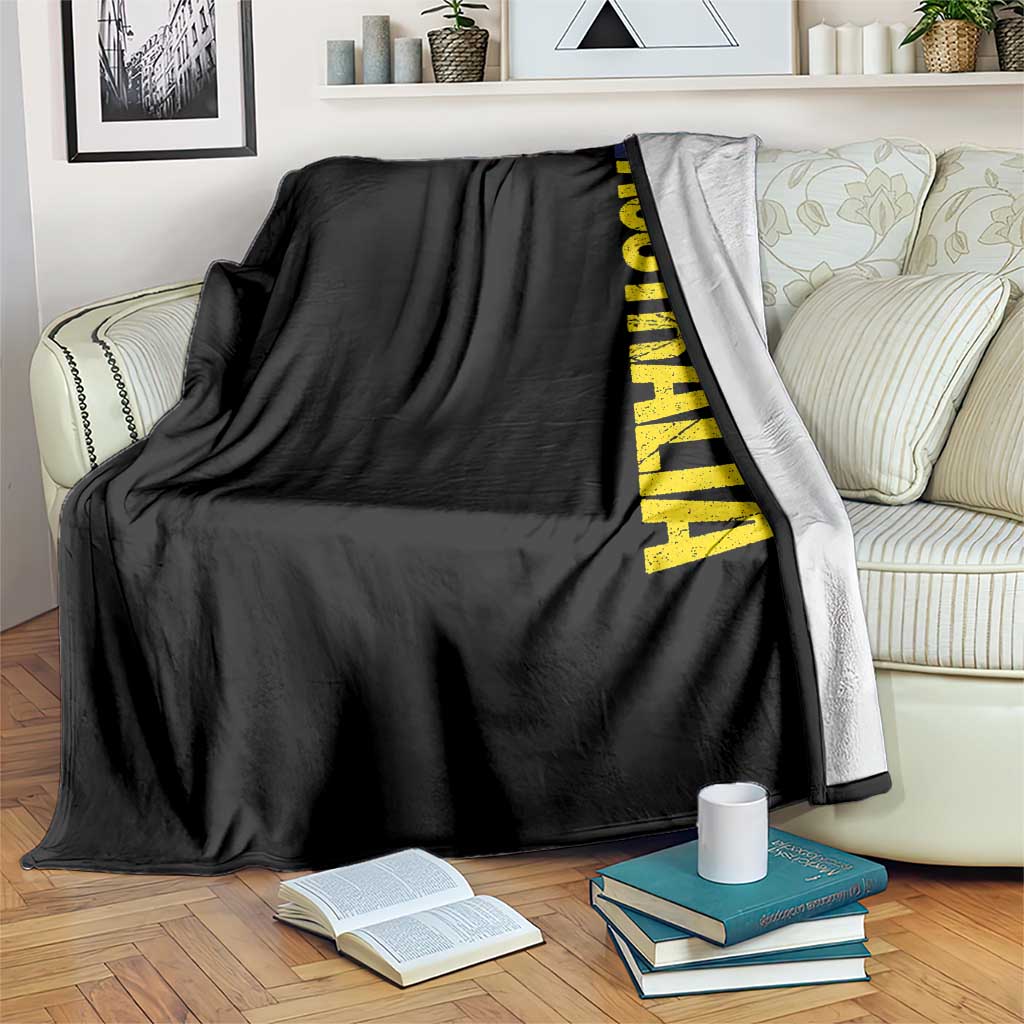Australia Flag Throw Blanket Patriotic Country Pride Vertical Text Graphic