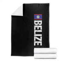 Belize Flag Throw Blanket Distressed Central American Pride Heritage Gift