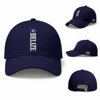 Belize Flag Baseball Cap Distressed Central American Pride Heritage Gift