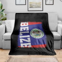 Vintage Belize Throw Blanket Distressed Flag Central American Pride Heritage Gift