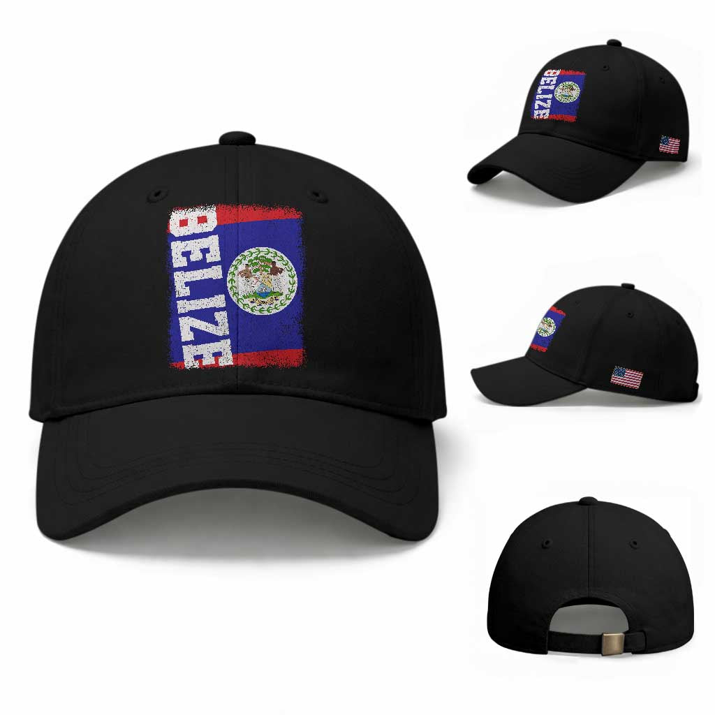 Vintage Belize Baseball Cap Distressed Flag Central American Pride Heritage Gift