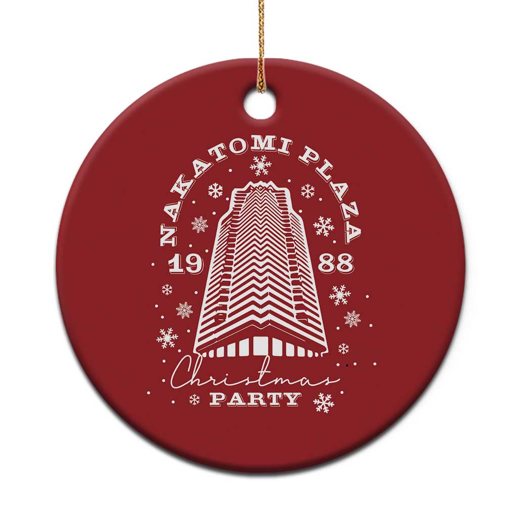 Nakatomi Plaza Party 1988 Christmas Ornament Funny 80's Xmas Movie - Wonder Print Shop