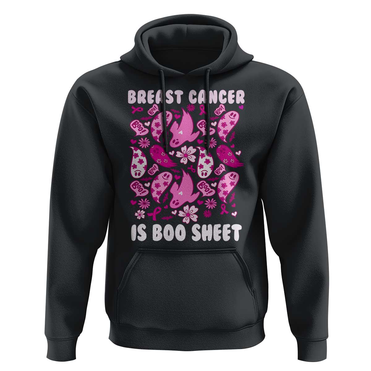 In October We Wear Pink Hoodie Ghost Breast Cancer Is Boo Sheet