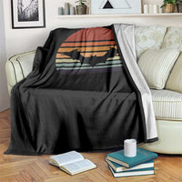 Vintage Retro Fall Halloween Bat Throw Blanket - Wonder Print Shop