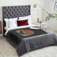 Vintage Retro Fall Halloween Bat Throw Blanket - Wonder Print Shop