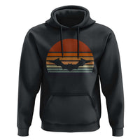 Dark gray pullover hoodie with bat graphic on chest and front kangaroo pocket.