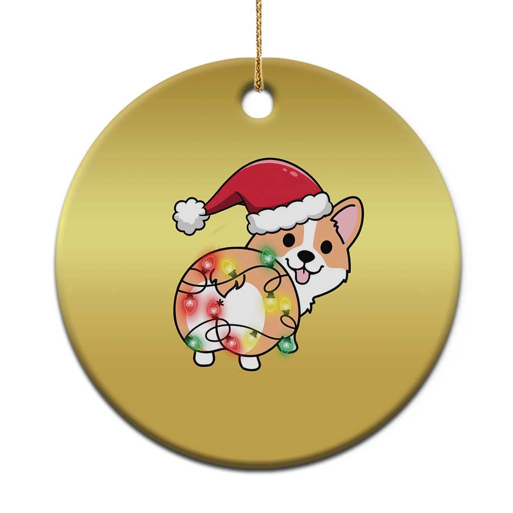 Christmas Corgi Dog Christmas Ornament Cute Animal Pet Puppy Lover Gift Xmas Lights - Wonder Print Shop