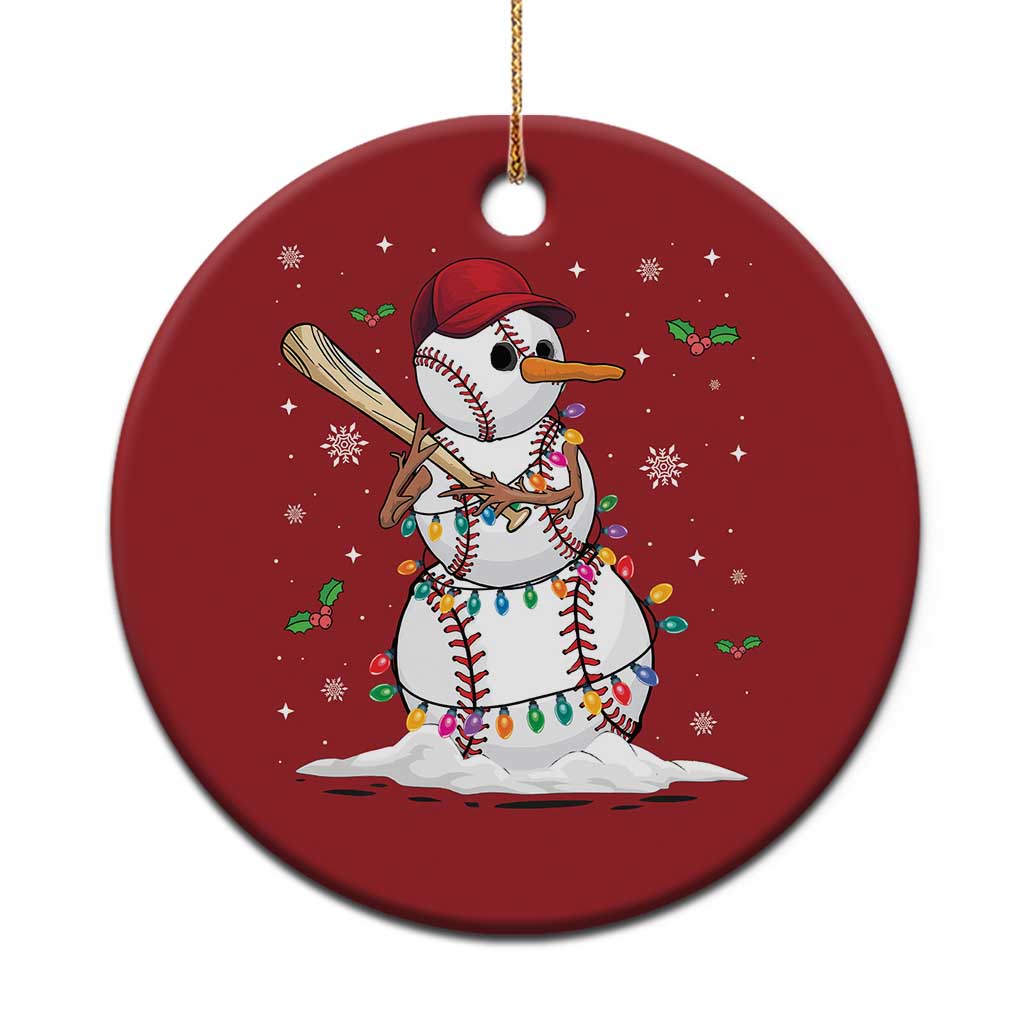 Christmas Baseball Player Christmas Ornament Snowman Balls Xmas Gifts Santa Sports Men Boys - Wonder Print Shop