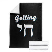 Funny Jewish Throw Blanket Getting Chai High Hanukkah Humor - Wonder Print Shop
