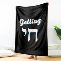 Funny Jewish Throw Blanket Getting Chai High Hanukkah Humor - Wonder Print Shop