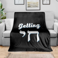 Funny Jewish Throw Blanket Getting Chai High Hanukkah Humor - Wonder Print Shop