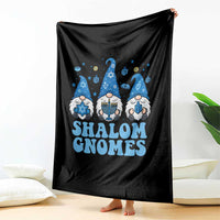 Happy Hanukkah Throw Blanket Retro Groovy Eight Nights Lights - Wonder Print Shop