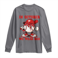 Red October Phillies Long Sleeve Shirt Philadelphia Baseball Drip Boy - Wonder Print Shop