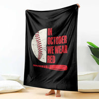 Red October Phillies Throw Blanket Retro Philadelphia Baseball Fan - Wonder Print Shop