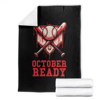 October Ready Throw Blanket Philadelphia Playoff Baseball Drip Graffiti - Wonder Print Shop
