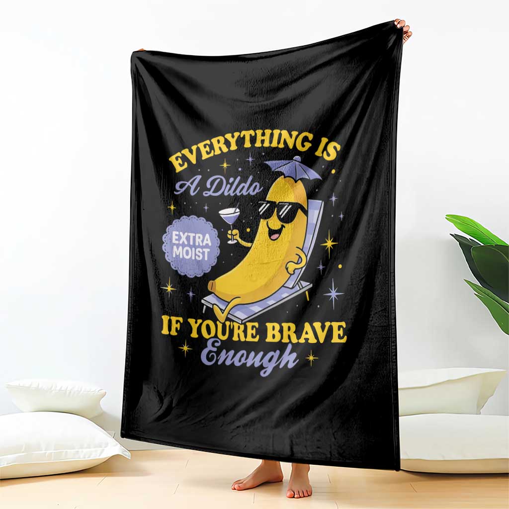 Funny Embarrassing Saying Throw Blanket Sarcastic Inappropriate Raunchy Banana - Wonder Print Shop