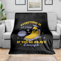 Funny Embarrassing Saying Throw Blanket Sarcastic Inappropriate Raunchy Banana - Wonder Print Shop