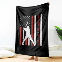 October Ready Throw Blanket Cool Distressed Philadelphia Baseball Fan US Flag - Wonder Print Shop