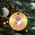 Retro Santa Christmas Ornament Pink Xmas Vibes Groovy Santa Claus Womens Kids Girls Gifts - Wonder Print Shop