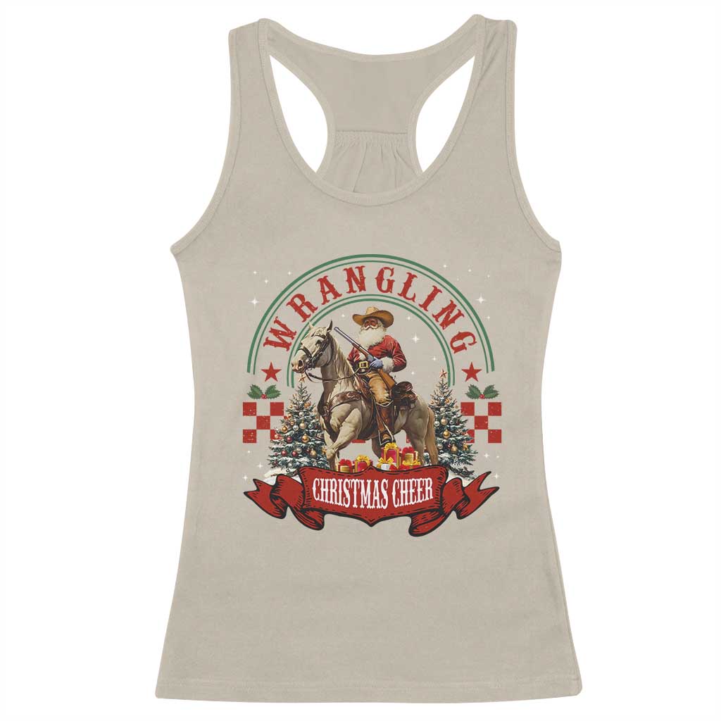 Western Christmas Racerback Tank Top Howdy Country Christmas Horse Xmas Cheer