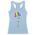 LGBTQ Christmas Racerback Tank Top Rainbow Gay Pride Holiday Snowman