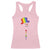 LGBTQ Christmas Racerback Tank Top Rainbow Gay Pride Holiday Snowman