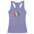 LGBTQ Christmas Racerback Tank Top Rainbow Gay Pride Holiday Snowman