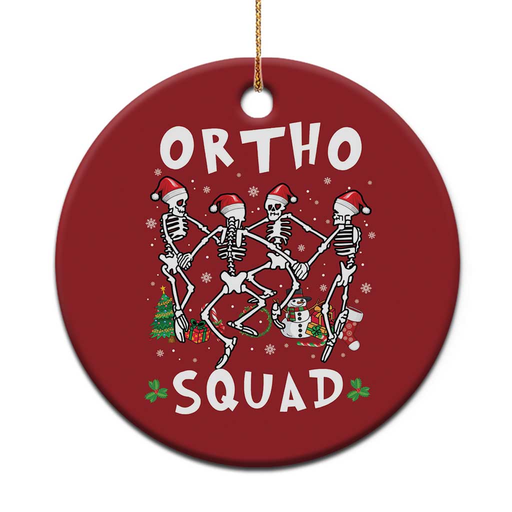 Funny Xmas Ortho Nurse Christmas Ornament Xmas Dancing Skeleton Orthopedics PICU Icu Nurse Rn Crew - Wonder Print Shop