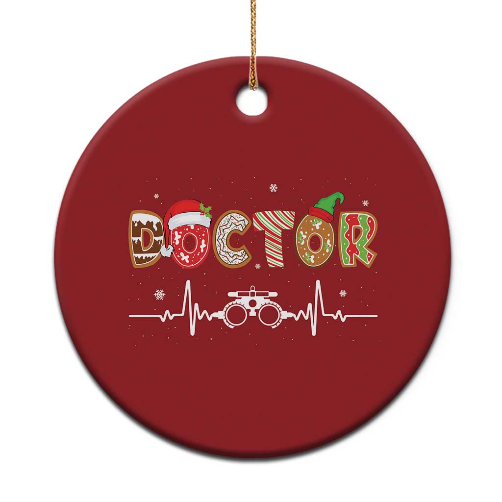 Xmas Optometry Christmas Ornament Ophthalmologist Optometrist Eye Doctor Nurse Gift - Wonder Print Shop