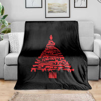 Funny Guns Christmas Throw Blanket 2nd Amendment Xmas Tree Gun Lovers - Wonder Print Shop