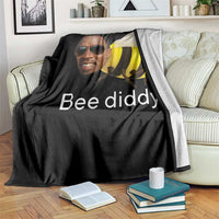 Bee Diddy Throw Blanket Funny Weirdcore Dark Humor Internet Memes Gen-Z - Wonder Print Shop