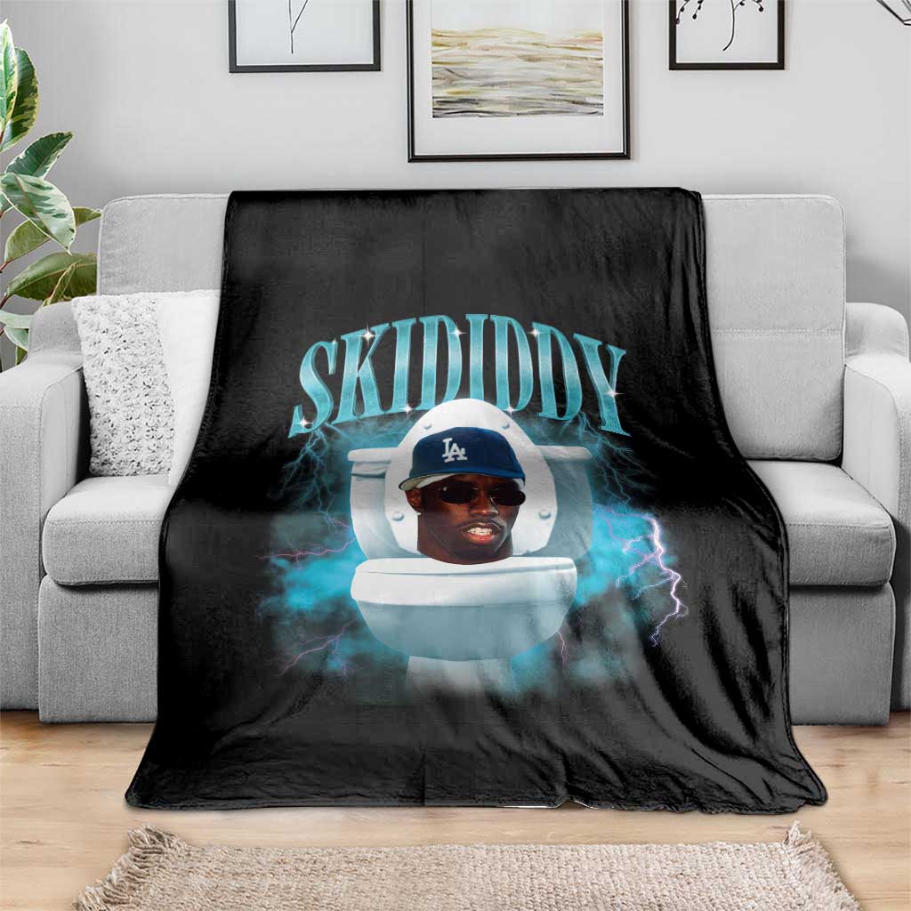 Funny Diddy Throw Blanket Diddy Skibidi Toilet Bootleg Meme - Wonder Print Shop