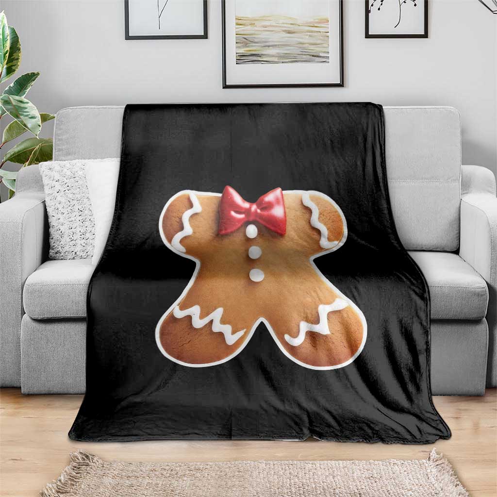Gingerbread Man Throw Blanket Christmas Cookie Costume - Wonder Print Shop