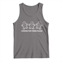 Cookies For Three Please Pregnancy Announcement Christmas Tank Top - Wonder Print Shop