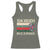 Funny Christmas Racerback Tank Top Skibidi Rizzmas Rizz Santa Clause Skating Board Xmas Retro Stripe