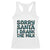 Christmas Baby Racerback Tank Top Sorry Santa I Drank The Milk Xmas Lights Toddler