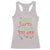 Christmas Baby Racerback Tank Top Sorry Santa I Drank The Milk