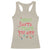 Christmas Baby Racerback Tank Top Sorry Santa I Drank The Milk