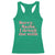 Christmas Baby Racerback Tank Top Sorry Santa I Drank The Milk Candy Cane