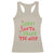 Christmas Baby Racerback Tank Top Sorry Santa I Drank The Milk Santa Hat