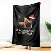 Old Fashioned Cocktail Christmas Throw Blanket Funny Bourbon Cocktail Drink - Wonder Print Shop