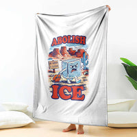 Abolish Ice Protest Throw Blanket Retro Protest No Human Is Illegal